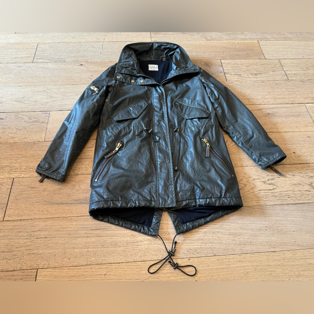 Sam NYC Camper Jacket Green Sz Small